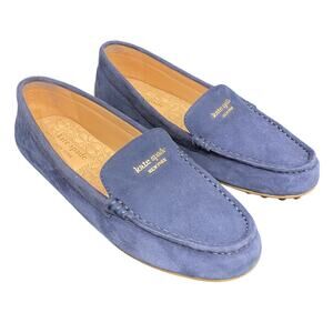 Kate Spade Navy Blue Suede Dakota Loafers Womens Size 6